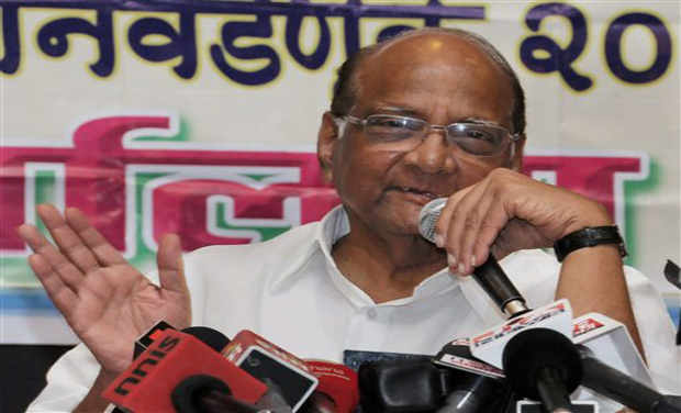 NCP Chief Sharad Pawar during a press conference at YB Chavan Center in South Mumbai. (Photo: PTI) NCP Chief Sharad Pawar during a press conference at YB Chavan Center in South Mumbai. (Photo: PTI)